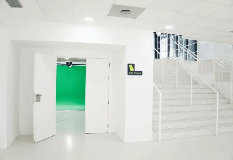 Chroma Key production studio in the heart of Madrid.