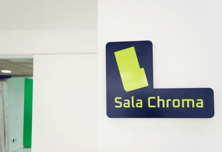 Chroma Key production studio in the heart of Madrid.