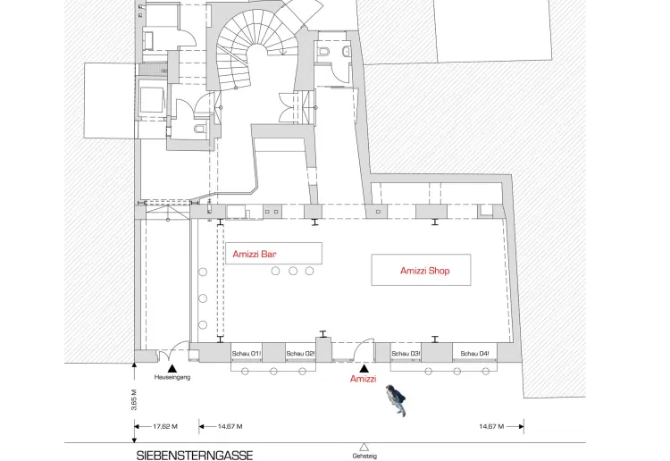 Pop-up Fläche in Concept Store