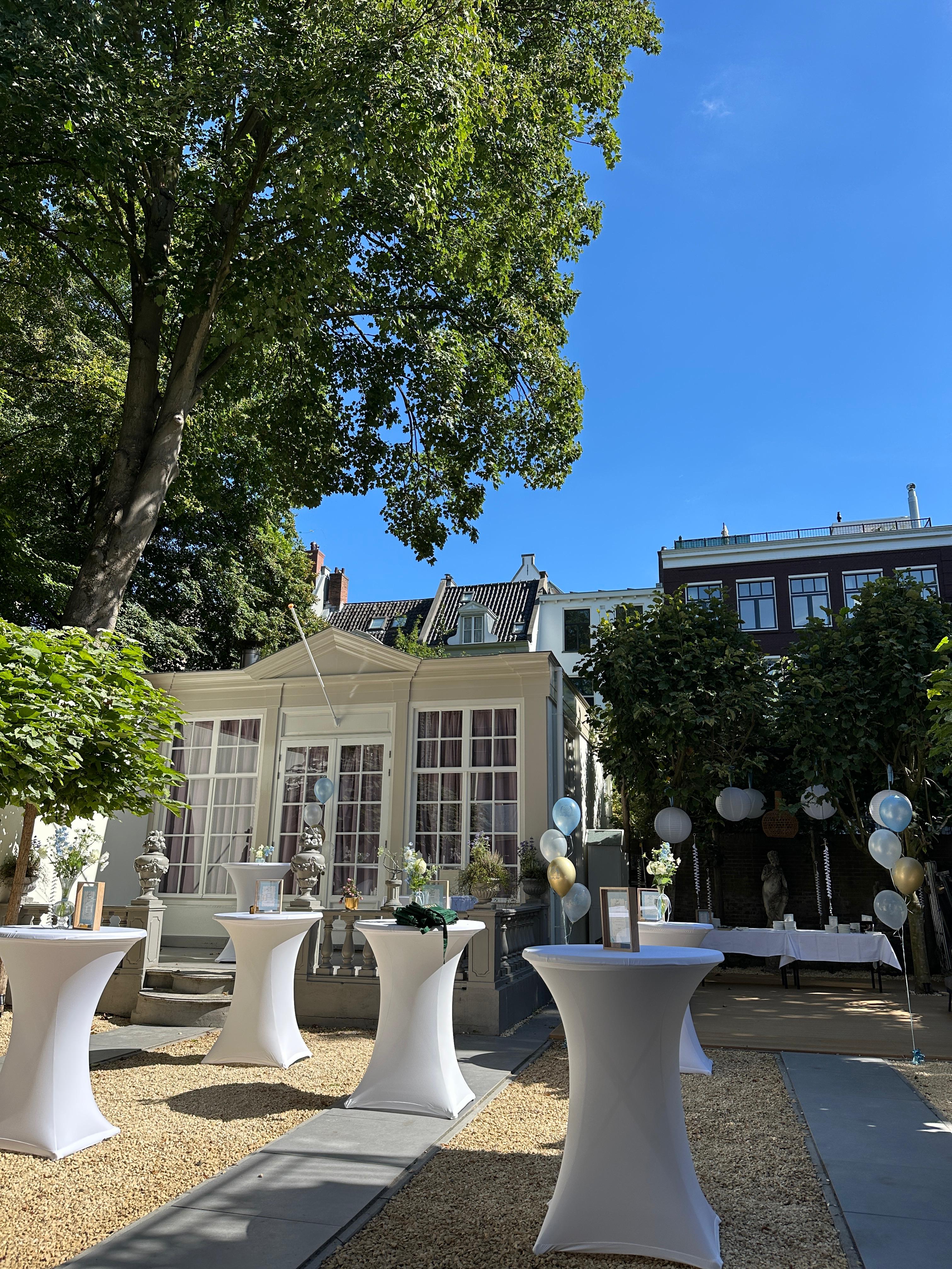 Private garden venue (app. 155 m2) at the Prinsengracht