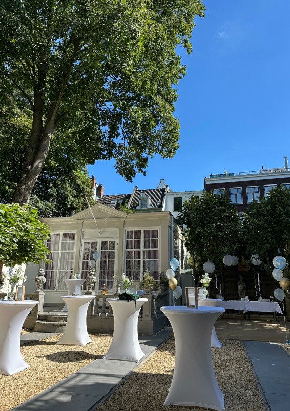 Private garden venue (app. 155 m2) at the Prinsengracht