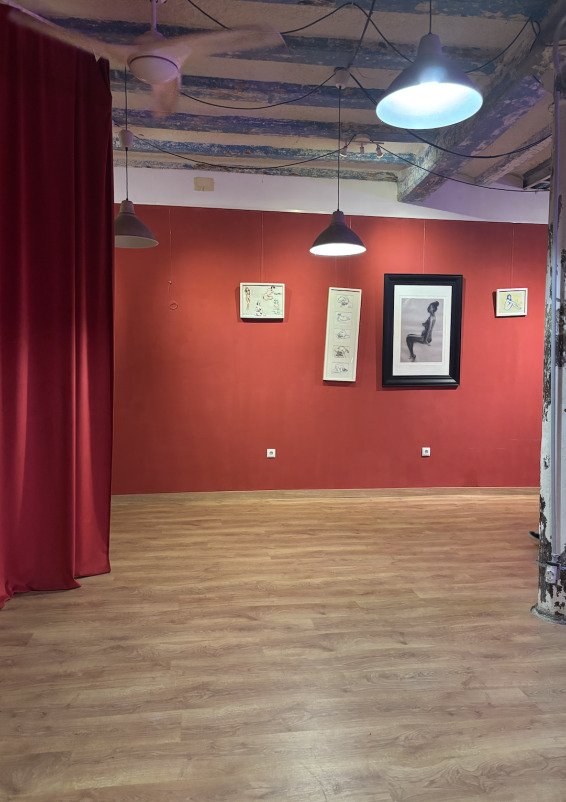 Local Industrial galería de arte con cocina