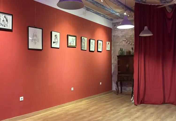 Local Industrial galería de arte con cocina