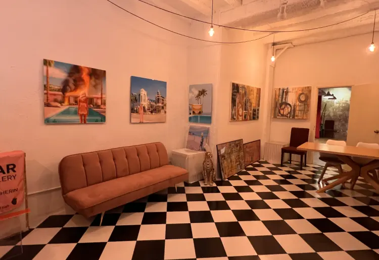 Local Industrial galería de arte con cocina