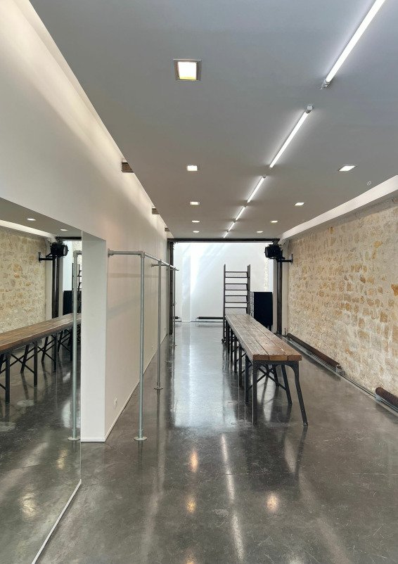 Bright 150m² Fashion Showroom with Verrière Roofs in Le Marais