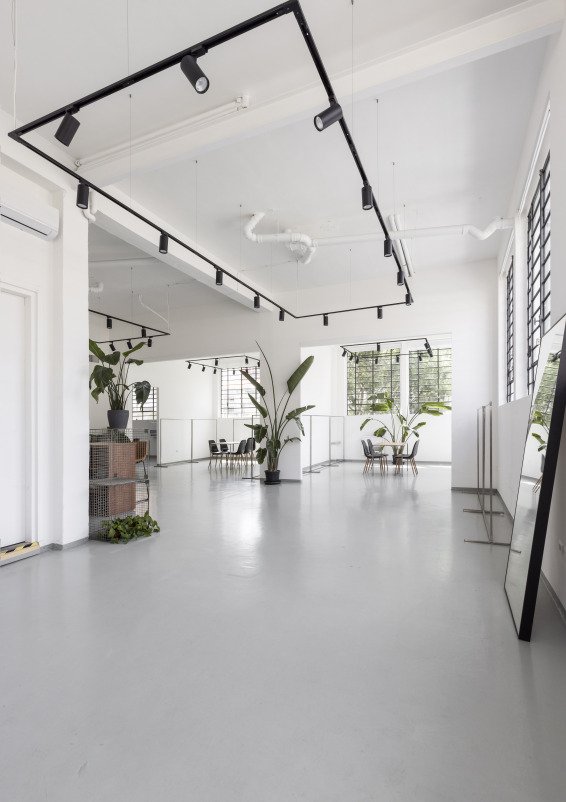Elegant industrial style space