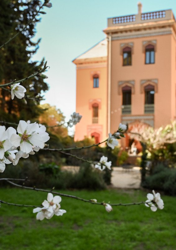 Espacio versátil para eventos y workshops con jardín en Caldes d’Estrac