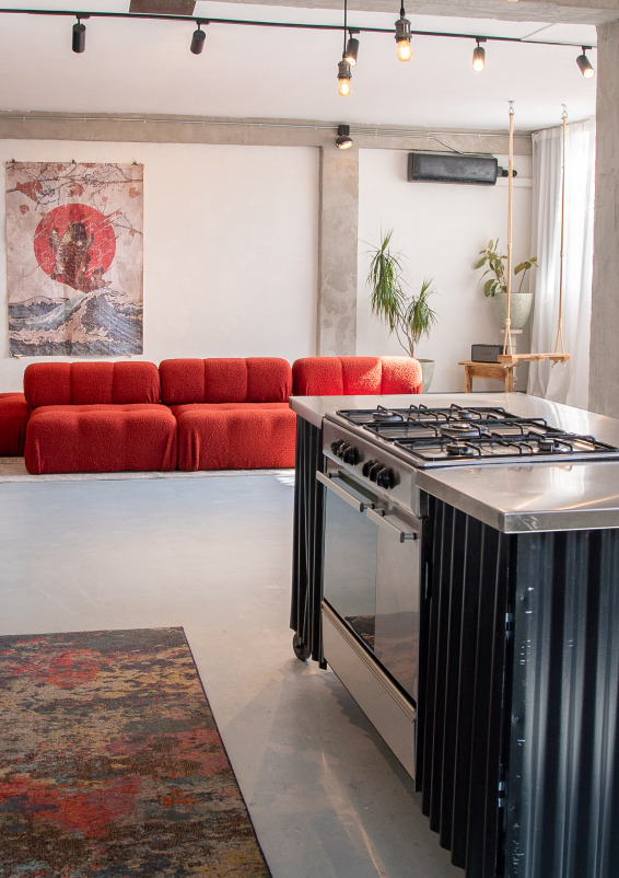 ático Eme- Terraza privada industrial en Poblenou