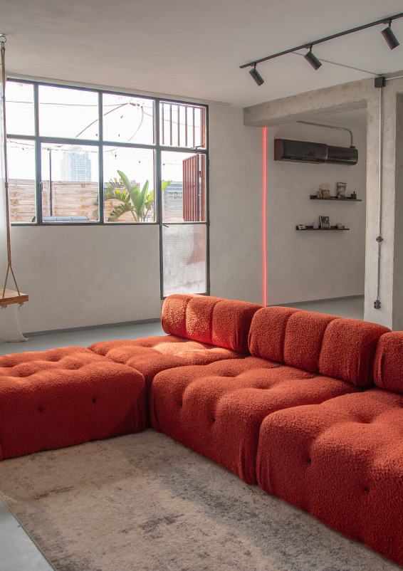 ático Eme- Terraza privada industrial en Poblenou
