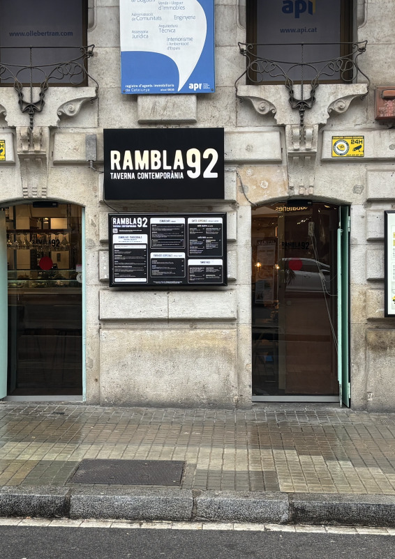 Restaurante en Rambla