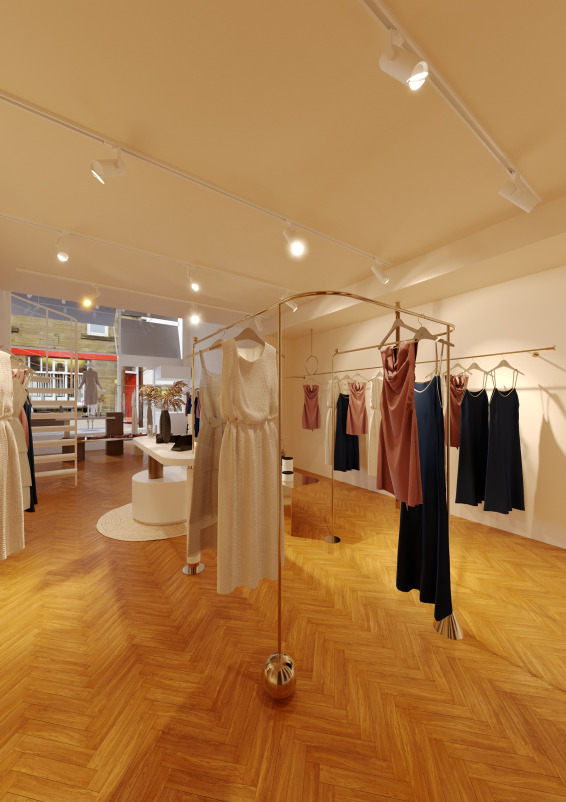 Studio Glück offers 50 square metres of space with a 5 metre storefront window.