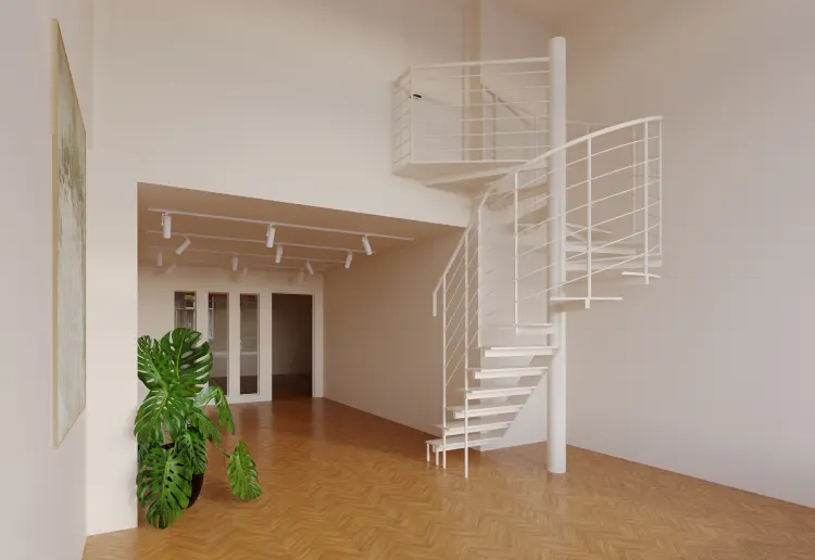 Das Studio Glück hat 50 QM mit 5 Meter Schaufensterfront