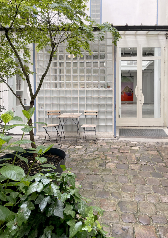 a two-level space with a magnificent glass roof