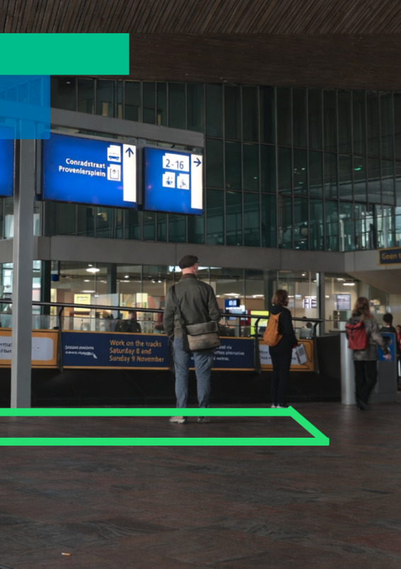 Espace pop-up à Rotterdam Central Station