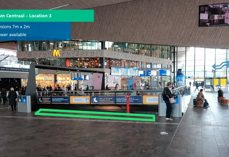 Pop-up space at Rotterdam Central Station