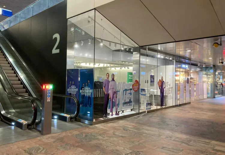 Pop-up space at Rotterdam Central Station