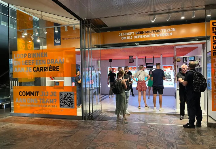 Pop-up space at Rotterdam Central Station