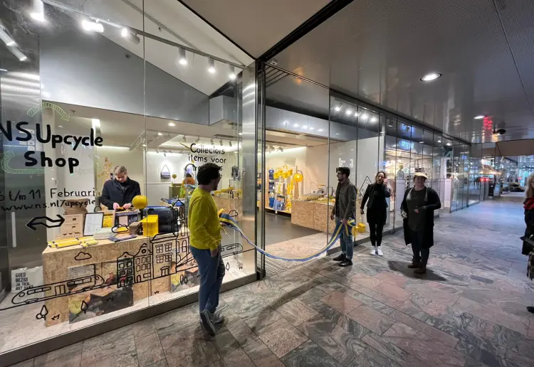 Pop-up space at Rotterdam Central Station