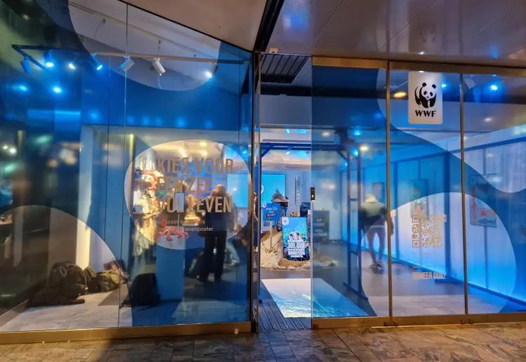 Pop-up space at Rotterdam Central Station