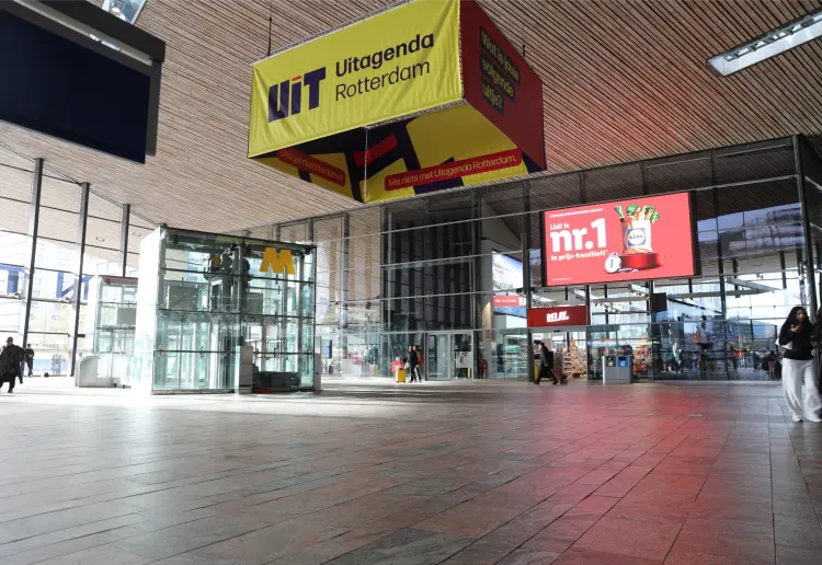Pop-up space at Rotterdam Central Station