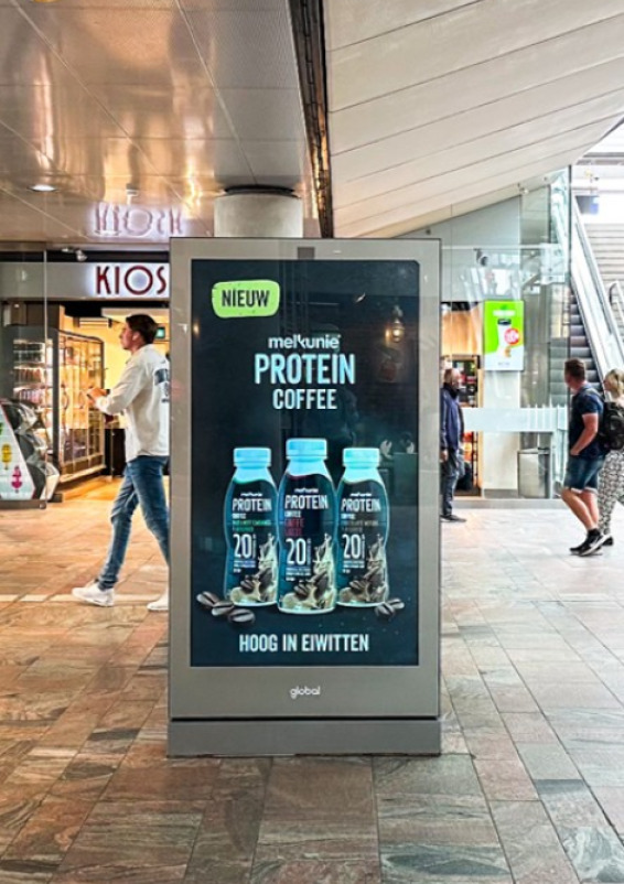 Écrans publicitaires digitaux à Amersfoort Centraal Station