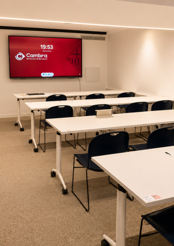 Professionelle Schulungsräume für 16–30 Personen in Barcelona