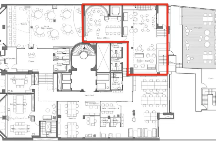 Espacio privado para comidas de empresa y cócteles en Barcelona