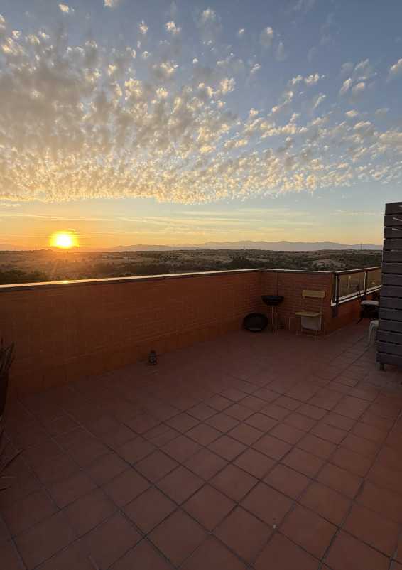 Terraza en Madrid (Montecarmelo) para eclipse solar del 12 de agosto