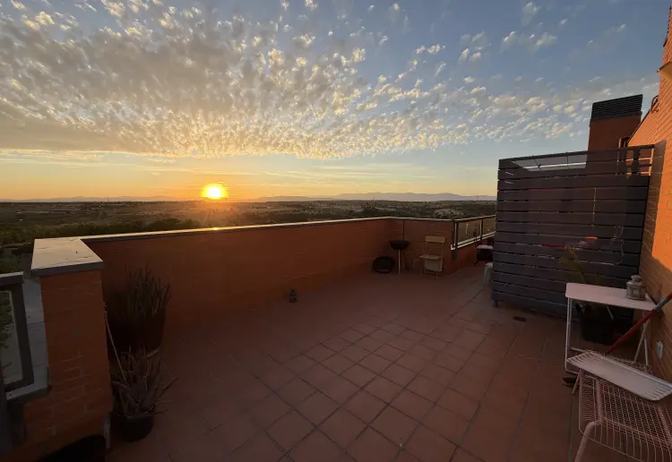 Terraza en Madrid (Montecarmelo) para eclipse solar del 12 de agosto