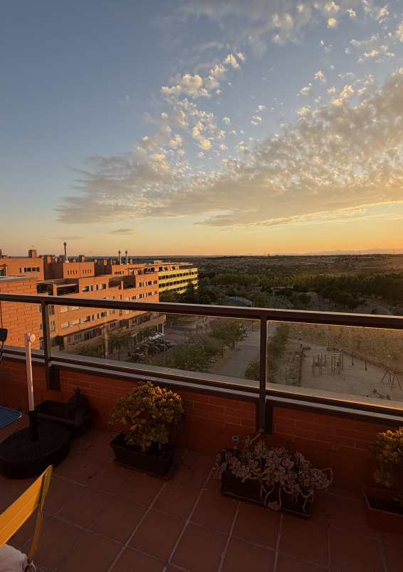 Terraza en Madrid (Montecarmelo) para eclipse solar del 12 de agosto