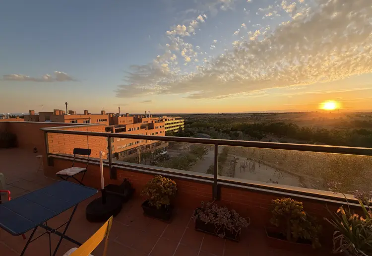 Terraza en Madrid (Montecarmelo) para eclipse solar del 12 de agosto