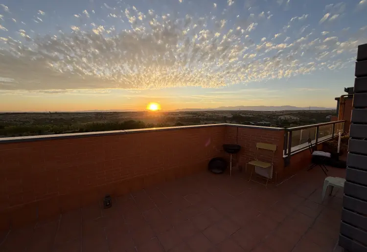 Terraza en Madrid (Montecarmelo) para eclipse solar del 12 de agosto