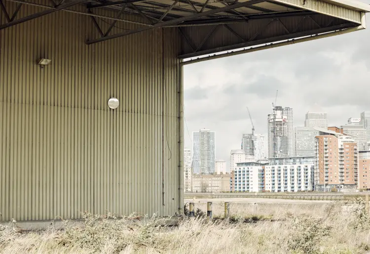 A vast warehouse overlooking the Thames