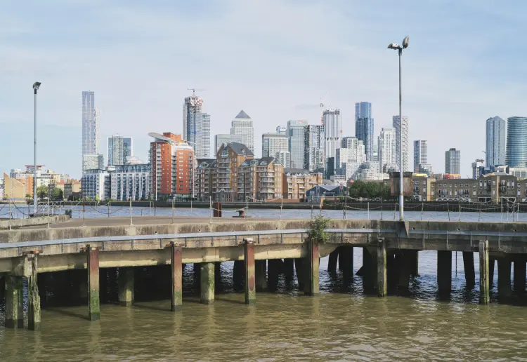 A vast warehouse overlooking the Thames