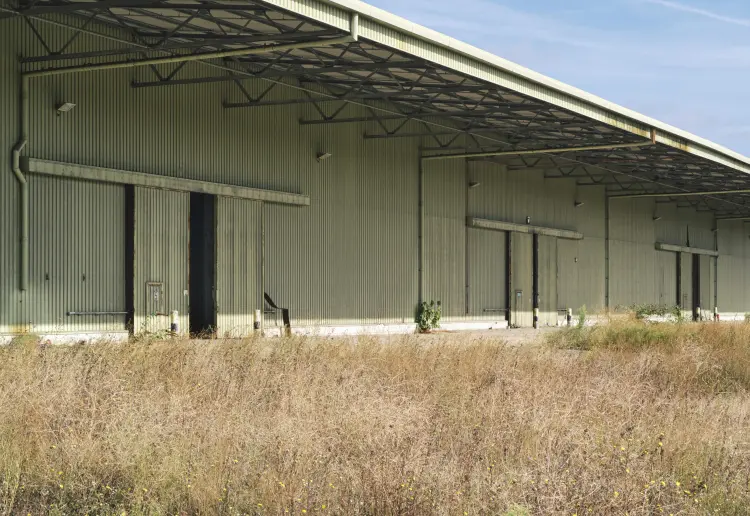 A vast warehouse overlooking the Thames