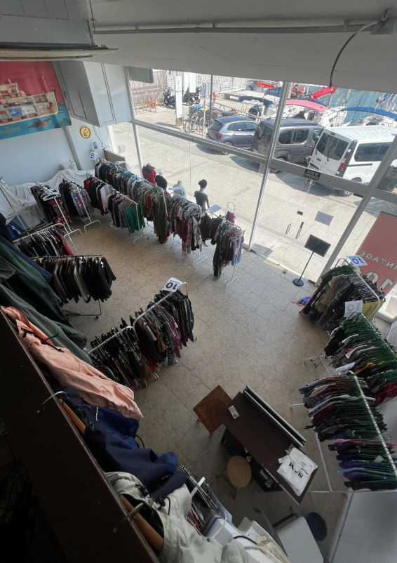 Showroom with amazing natural light and views of the marina