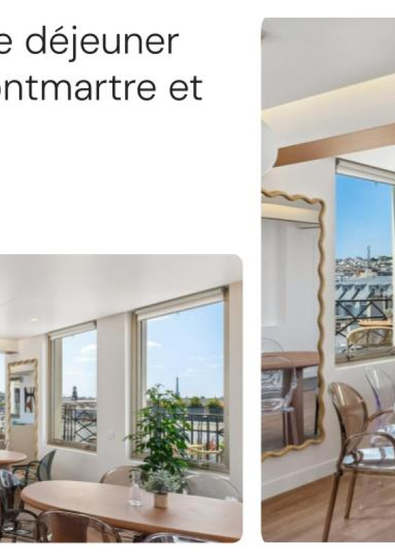 Superbe espace de 406m² avec terrasse, cuisine et vue sur le Sacré-Cœur