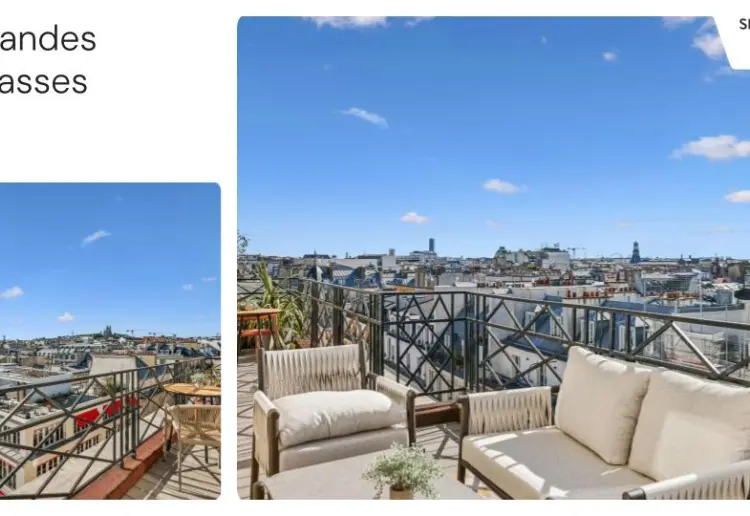Superbe espace de 406m² avec terrasse, cuisine et vue sur le Sacré-Cœur